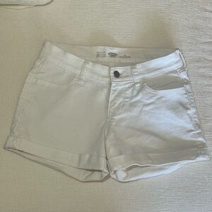 White High Waist Jean shorts